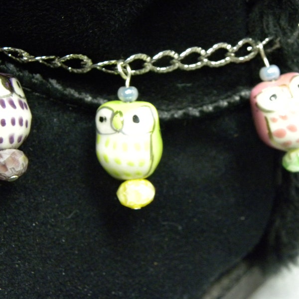 Boot Bling with Owls or Muticolored Beads