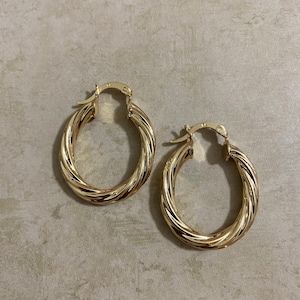 Twisted Hoop Earrings