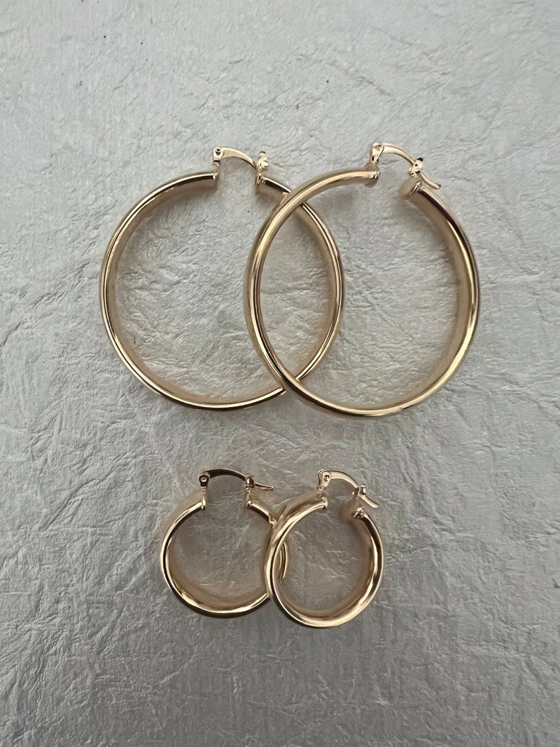 Simple Gold Hoops - Etsy