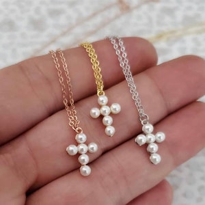 Pearl Cross Necklace