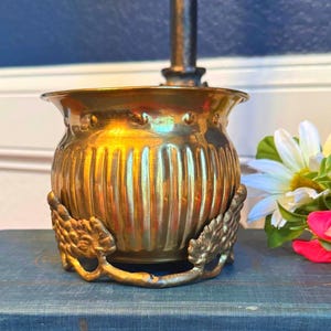 Brass Planter Candle Holder Dish Vintage Brass Decor