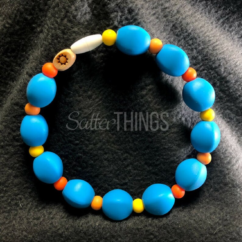 blue teething ring