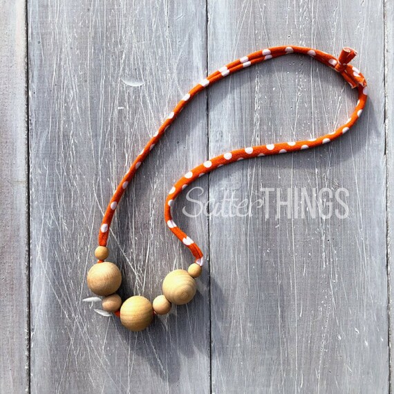 small wooden bead necklace