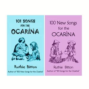2 Ocarina Songbooks Deal by Ruthie Bitton pay only 1 shipping image 1