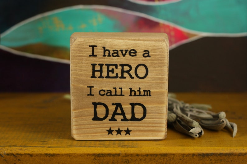 Dad gift father gift office decor desk ornament hero dad Etsy