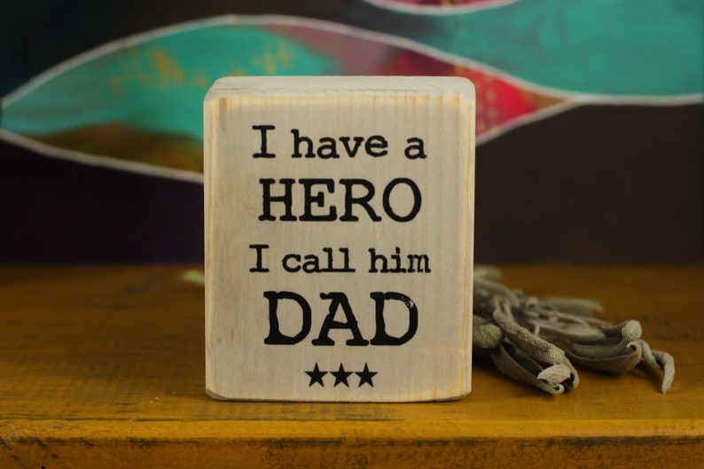 Dad gift father gift office decor desk ornament hero dad Etsy