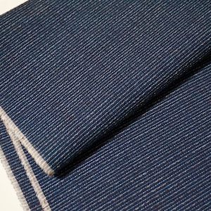 Vintage Japanese Indigo Awa Shijira Cotton Yukata fabric