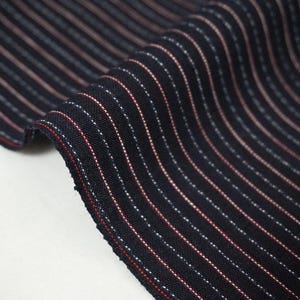 Vintage Japanese Indigo Aizu cotton kimono fabric for boro patchwork craft