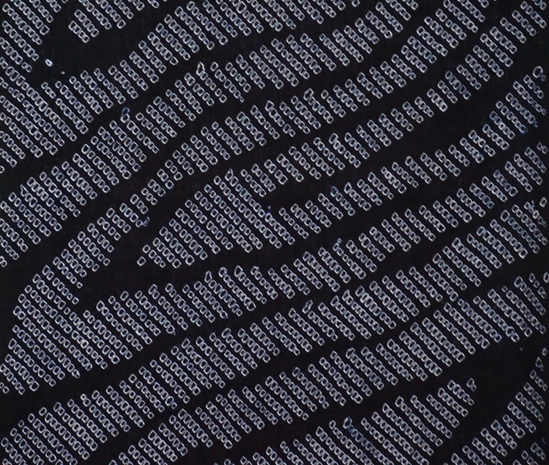Vintage Japanese kimono fabric Indigo kanoko shibori cotton yukata fabric