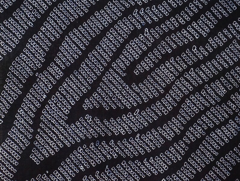 Vintage Japanese kimono fabric Indigo kanoko shibori cotton yukata fabric