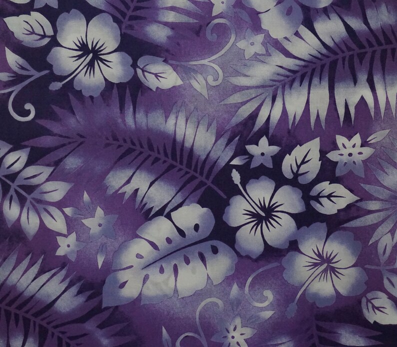 Vintage cotton Japan Hawaiian fabric bolt  36"x15" indigo weave 