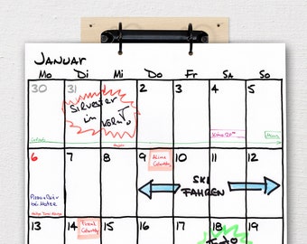 Calendario da parete DIN-A3 "Sketch" Inizia come desideri!