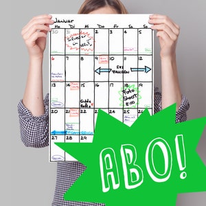 ABO: A3 Kalender Nachfüllpack Sketch Bild 1