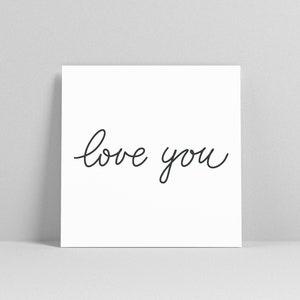 Little Note "love you"