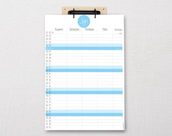 Calendrier familial DIN A3 Pure 2023/2024 - Etsy France Calendrier familial DIN A3 Pure 2023/2024 - Etsy France