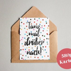 Scheda grafica "Balla su questo!" /Biglietto d'auguri/cartolina/carta regalo/stampa artistica