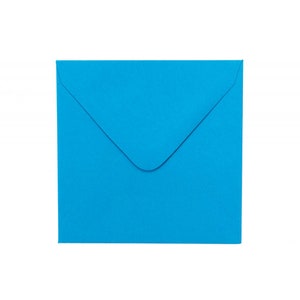 Vierkante omslag "Sky Blue" 11 x 11 cm / Voor Little Notes / Envelop
