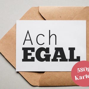 Biglietto di design "Oh, non importa" / biglietto di auguri / cartolina / buono regalo / stampa artistica
