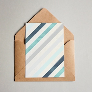 VENTE : Carte design « Modèle #022 Stripes » / carte de vœux / carte postale / carte cadeau / impression d’art