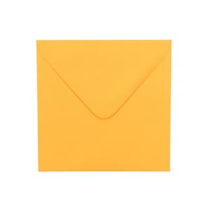 Envelope quadrado "Amarelo" 11 x 11 cm / Para Pequenas Notas / Envelope