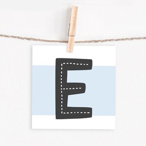 Carta lettera "E" / catena pennant / ghirlanda