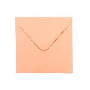 Vierkante envelop "Salmon" 11 x 11 cm / Voor Little Notes / Envelop
