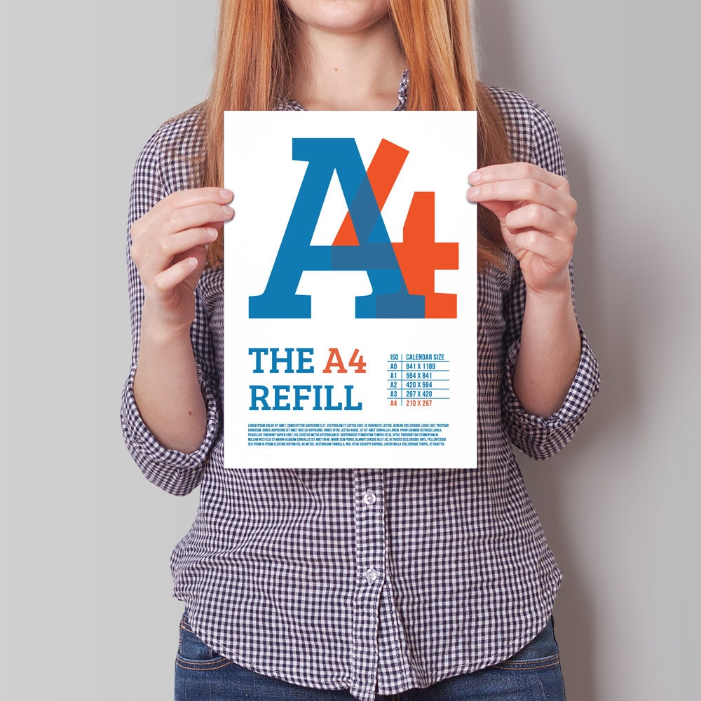 Kalender REFILL Pack - 18 Monate Laufzeit | DIN A3 Mit Feiertagen & Mondphasen