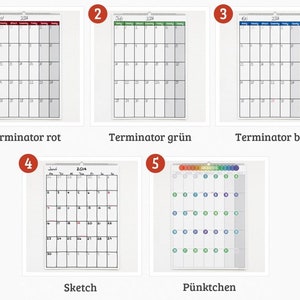 DIN-A2 Wandkalender / XXL / Planer / Übergröße / Kalender 