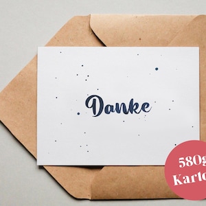 Cartão de design "Ink Thank You"/cartão de felicitações/cartão postal/cartão de presente/impressão artística