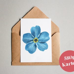 Cartão de design "Linho, linho real"/cartão de felicitações/cartão postal/cartão de presente/impressão artística