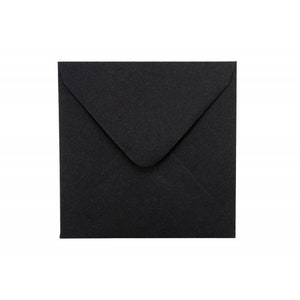 Vierkante Envelop "Zwart" 11 x 11 cm / Voor Kleine Briefjes / Envelop