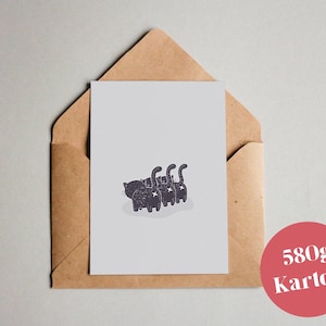 Carte coquine « Chats » / carte de vœux / carte postale / carte cadeau / impression d’art