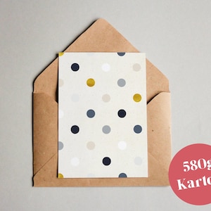 Carte design "Modèle #027 Dots" / carte de vœux / carte postale / carte cadeau / impression d'art