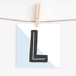 Carta lettera "L" / catena pennant / ghirlanda
