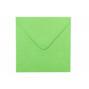 Vierkante envelop "Groen" 11 x 11 cm / Voor Kleine Briefjes / Envelop