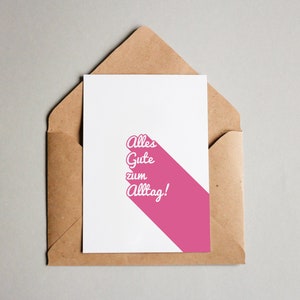 VENTE : Carte design « Tout le meilleur pour la vie quotidienne » / carte de vœux / carte postale / carte cadeau / impression d’art