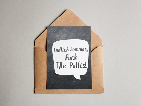 Designkarte Endlich Sommer Fk The Pullis Etsy