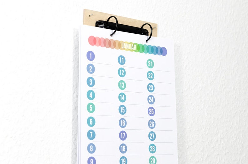 Geburtstagskalender DIN-A4 | Etsy