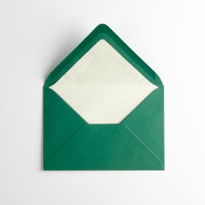 Busta Deluxe "verde abete" DIN-C6 / Busta cartolina / Busta / Stabile / Alta qualità / Fodera