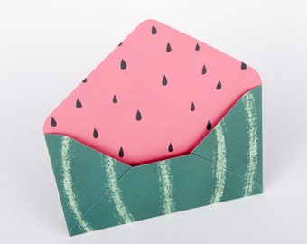 Briefumschlag "Wassermelone"