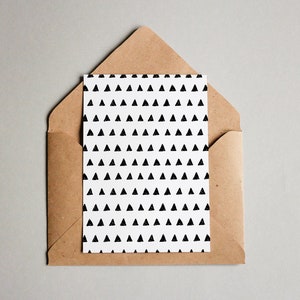 VENTE : Carte design « Modèle #078 Ink Triangle » / carte de vœux / carte postale / carte cadeau / impression d’art