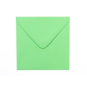 Vierkante envelop "Lichtgroen" 11 x 11 cm / Voor Kleine Briefjes / Envelop