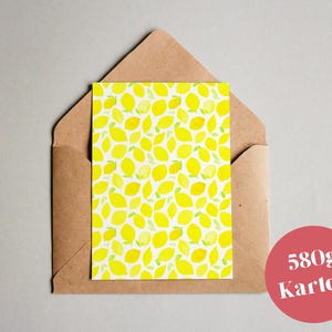 Carte design « Miracle Lemon » A6 carte de vœux / carte postale / carte cadeau / impression d’art
