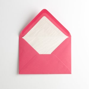 Busta Deluxe "rosa" DIN-C6 / Busta da cartolina / Stabile / Alta qualità / Fodera