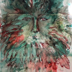 The Green Man,  Giclee Print from an original painting