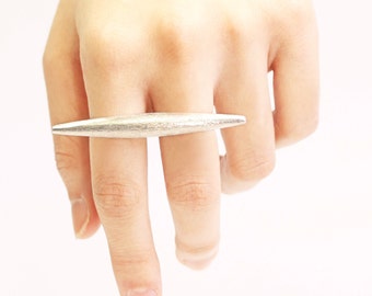 Double Finger Ring in Sterling SIlver +SALE+