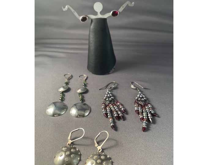Sterling Silver Earrings with Beads, Pearls, Garnet & Gemstones – Your Choice