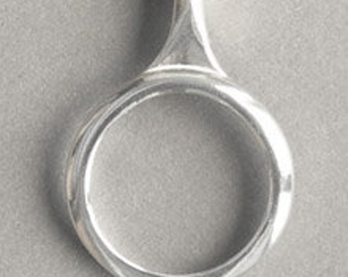Solid Sterling Silver Clarinet Open Hole Key Pendant