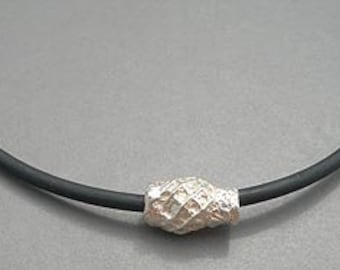 Solid Sterling Silver Bassoon Reed Turban Necklace