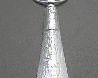 Solid Sterling Silver Bassoon Reed Pendant
